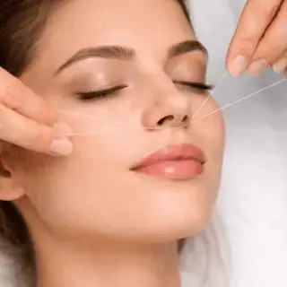 Depilación hilo labio superior